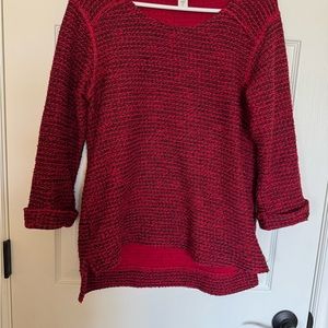 Loose weave (chenille) pullover sweater. 3/4 length sleeves